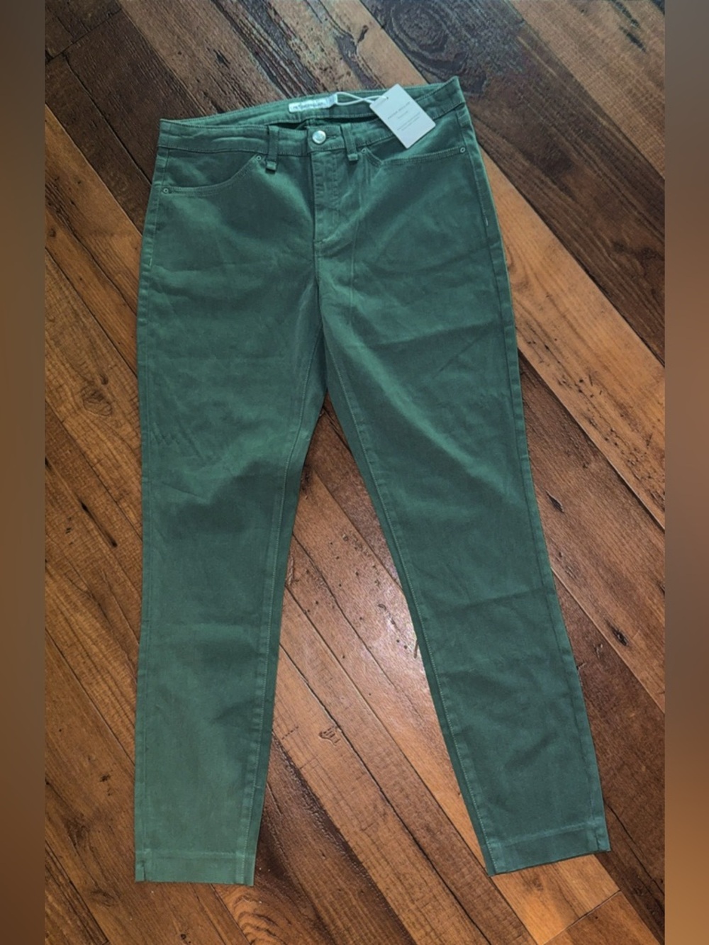 Peter Millar Karlie Sateen High-Rise Pants in Eucalyptus Women's Size 6 NWT